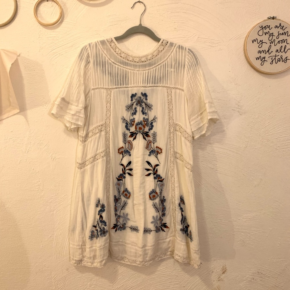 Free People Embroidered Dress